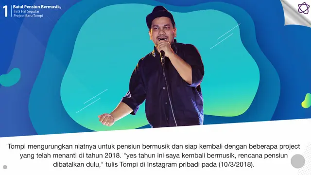 [Bintang] Batal Pensiun Bermusik, Ini 5 Hal Seputar Project Baru Tompi