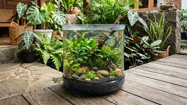 Cara Mengubah Galon Bekas 19 Liter Menjadi Kolam Mini Ikan Hias Estetik