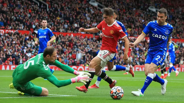 Foto: Manchester United Pesta Gol ke Gawang Everton pada Laga Uji Coba Liga Inggris