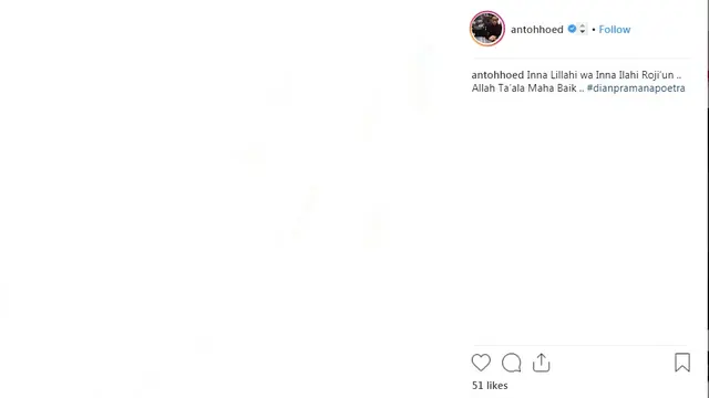 Anto Hoed (Foto: Instagram)