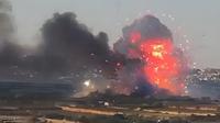 A fireworks factory in Naxxar, Malta, was destroyed by a series of powerful explosions on June 1, 2026, causing property damage and injured two people.