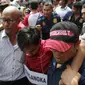 Sebelumnya, polisi menyebut Andi Lala hanya menghabisi Riyanto, istrinya dan mertuanya. Sementara, tiga anak Riyanto dianiaya rekannya. (Liputan6.com/Reza Efendi)