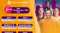 Jadwal dan Live Streaming WTA 500 Qatar Open 2023 di Vidio, 13-18 Februari 2023. (Sumber : dok. vidio.com)
