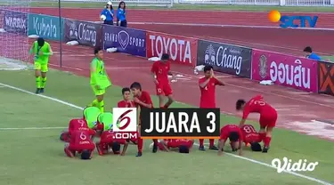 Bertanding melawan Timnas Vietnam U-15 dalam laga perebutan tempat ketiga di Stadion IPE 1, Chonburi, Thailand, Jumat (9/8/2019), skuat berjulukan Garuda Asia itu menang 3-2 lewat adu penalti setelah bermain 0-0 dalam waktu normal 80 menit.