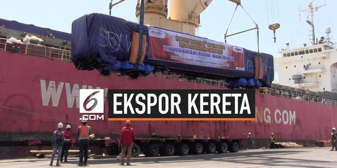 VIDEO: PT INKA Ekspor 26 Unit Gerbong Kereta Api ke Bangladesh