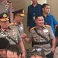 Kapolri Jenderal Pol Listyo Sigit Prabowo resmi melantik Irjen Fadil Imran menjadi Kabaharkam Polri dan Irjen Karyoto menjadi jadi Kapolda Metro Jaya. (Merdeka/Nur Habibie)