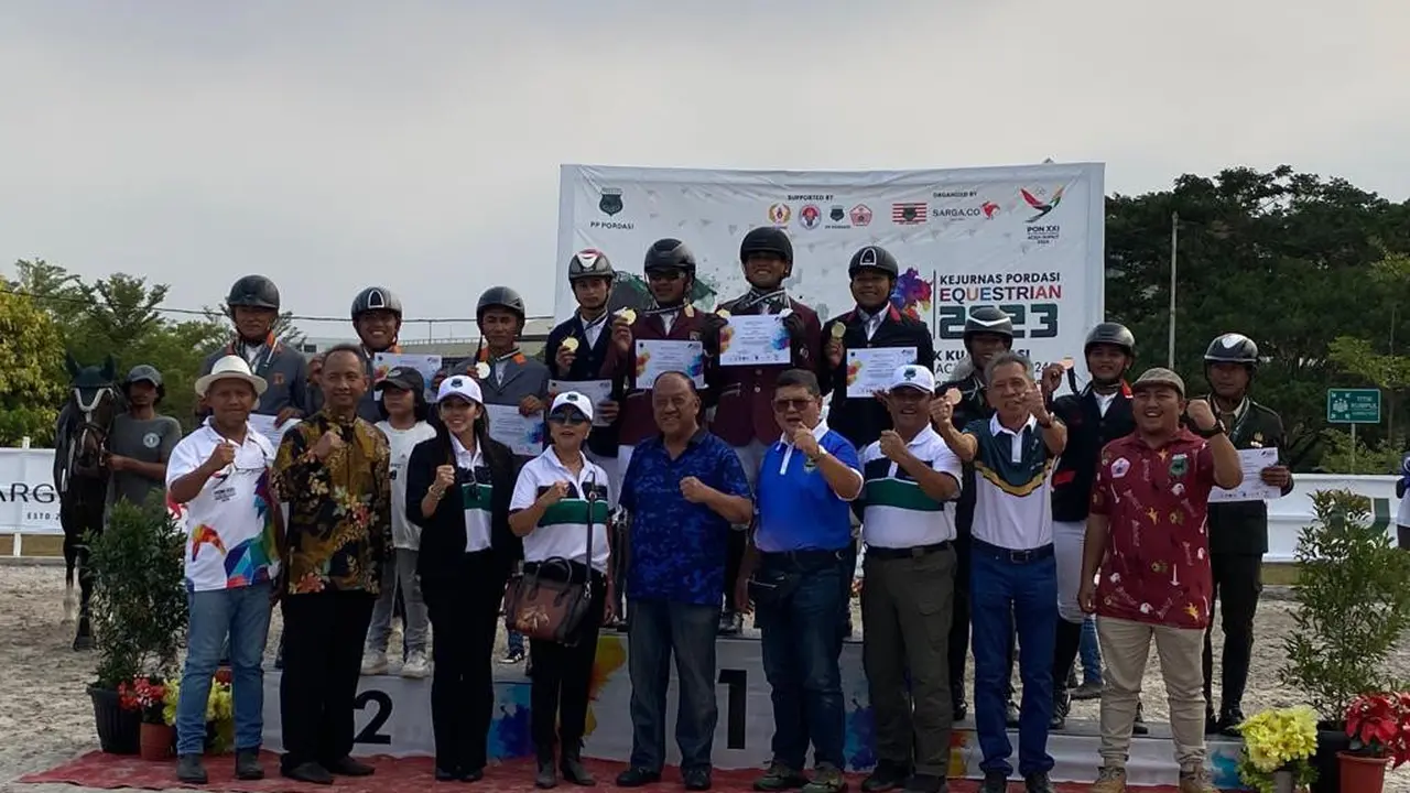 Jawa Barat Berjaya di Kejurnas Equestrian Pordasi 2023