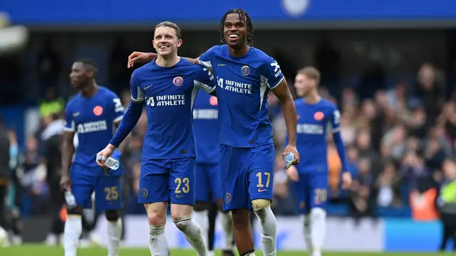 Selebrasi pemain Chelsea kala melawan Leicester di Piala FA