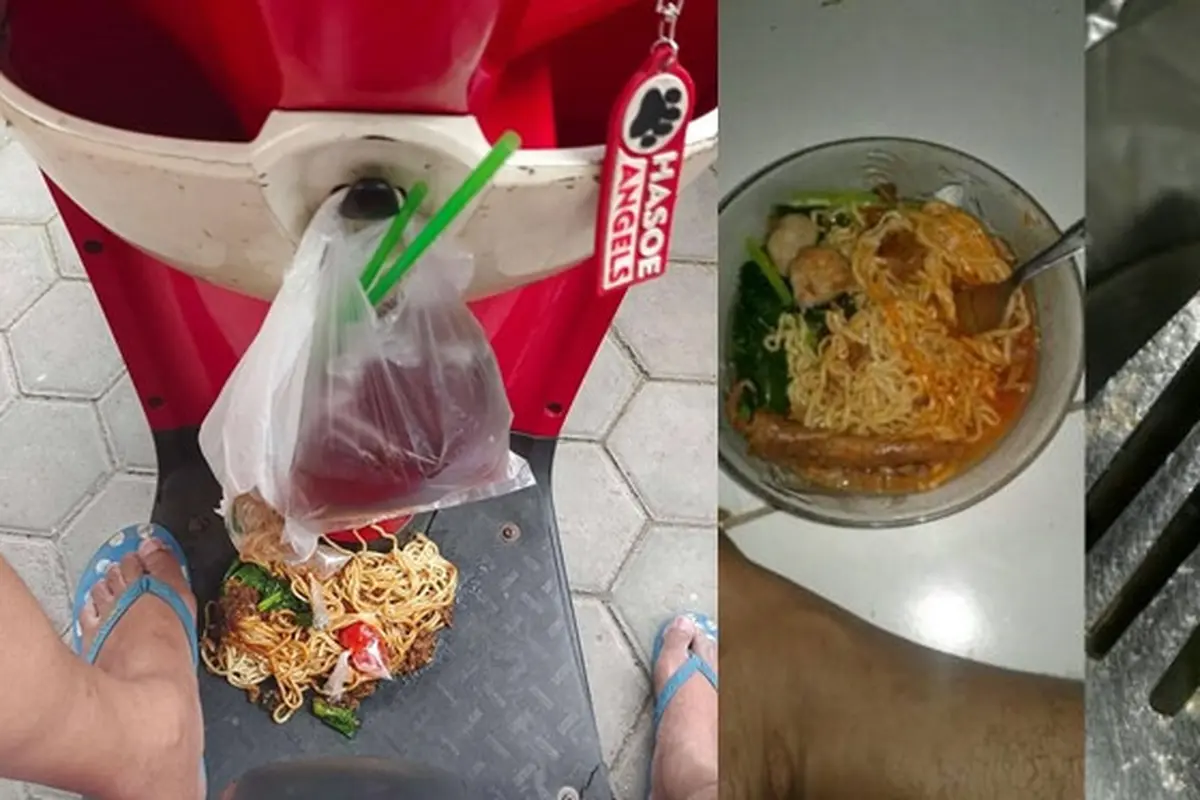 6 Momen Apes Makan Mi Ayam Ini Bikin Elus Dada