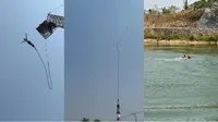 Turis Nyaris Tewas Usai Tali Bungee Jumping Putus di Taman Safari Thailand (Tangkapan Layar Thaiger)