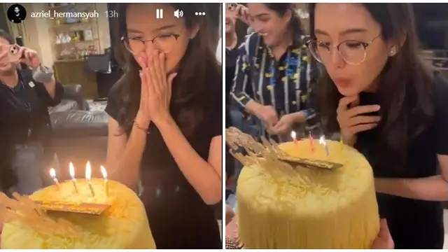 6 Momen Ulang Tahun Sarah Menzel, Dapat Kejutan dari Keluarga Azriel Hermansyah