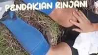Turis Malaysia Kecelakaan di Gunung Rinjani, Pengelola Ingatkan Kewaspadaan Pendaki dan Tim Penyelamat.&nbsp; foto: WAG TNGR Rescue Team (dok.Instagram @btn_gn_rinjani/https://www.instagram.com/reel/DI82Z5OTbxA/Henry)