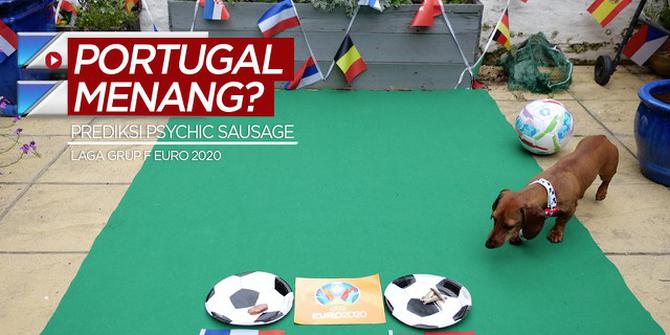 VIDEO: Prediksi Anjing Psychic Sausage, Timnas Portugal Taklukkan Timnas Prancis di Euro 2020