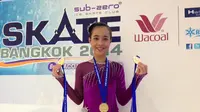 Atlet Cantik Ice Skating Indonesia Sabet 3 Emas di Thailand