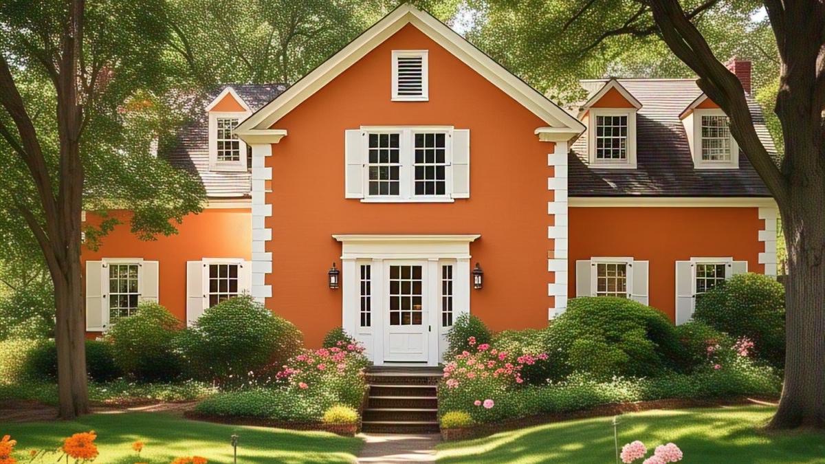 7 Inspirasi Cat Rumah Luar Warna Pepaya yang Estetik dan Modern di 2025