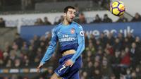 Merapat ke Arsenal, Henrikh Mkhitaryan menerima gaji sebesar 120.000 per minggu dengan durasi kontrak selama tiga tahun hingga 2021.(Nick Potts/PA via AP)