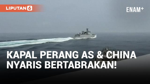 Kapal Perang China Disebut Potong Jalur Kapal Perusak AS di Selat Taiwan
