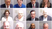 Selain Donald Trump, berikut sejumlah nama 11 dari 18 nama yang baru diketahui dan ikut ditahan oleh Penjara Fulton County Gerogia (Fulton County Jail).