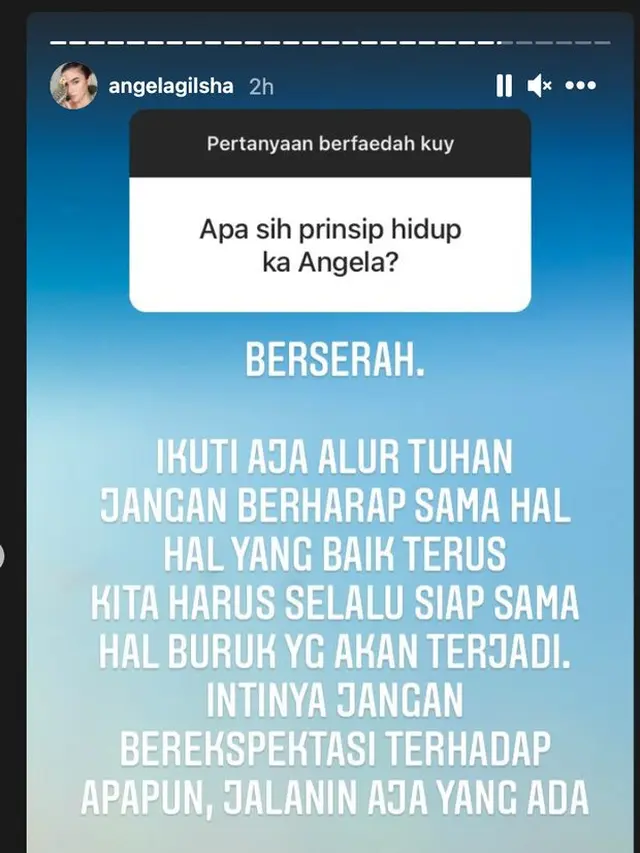 Angela Gilsha Tak Beragama Namun dekat Dengan Tuhan, Ini 4 Fakta Pengakuannya