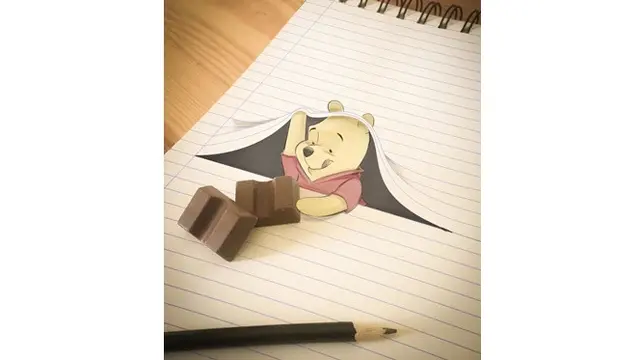 Pria Ini Bikin Ilusi Optik Padukan Gambar Pensil dengan Realita, 6 Hasilnya Bikin Takjub