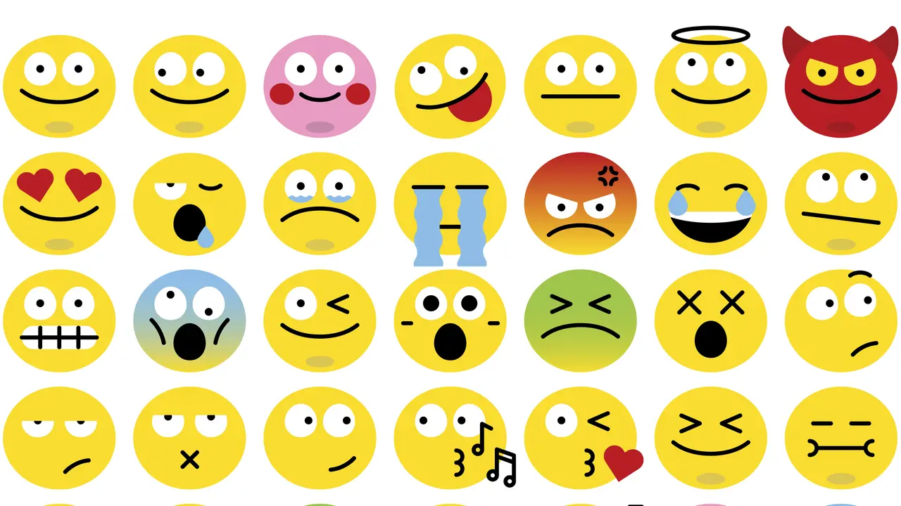 Ilustrasi emoticon WhatsApp