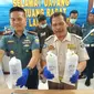 Tim gabungan TNI AL berhasil menggagalkan penyelundupan benur atau benih lobster ke Singapura melalui Jambi senilai lebih dari Rp17 miliar. (Liputan6.com/ Yandhi Deslatama)