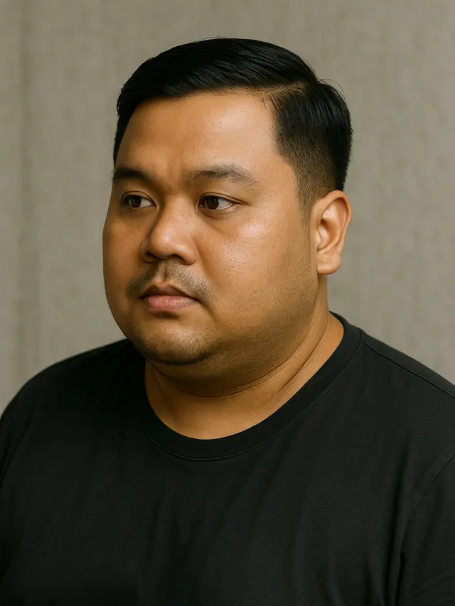 Model Potong Rambut Pria Gemuk (Foto: ChatGPT)