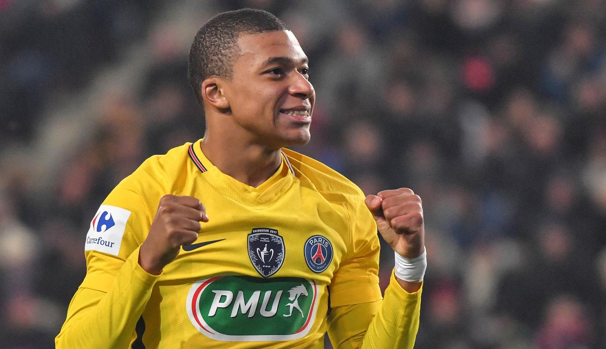4. Kylian Mbappe (Paris Saint Germain) - Harga jualnya ditaksir mencapai 192,5 juta euro. (AFP/Loic Venance)