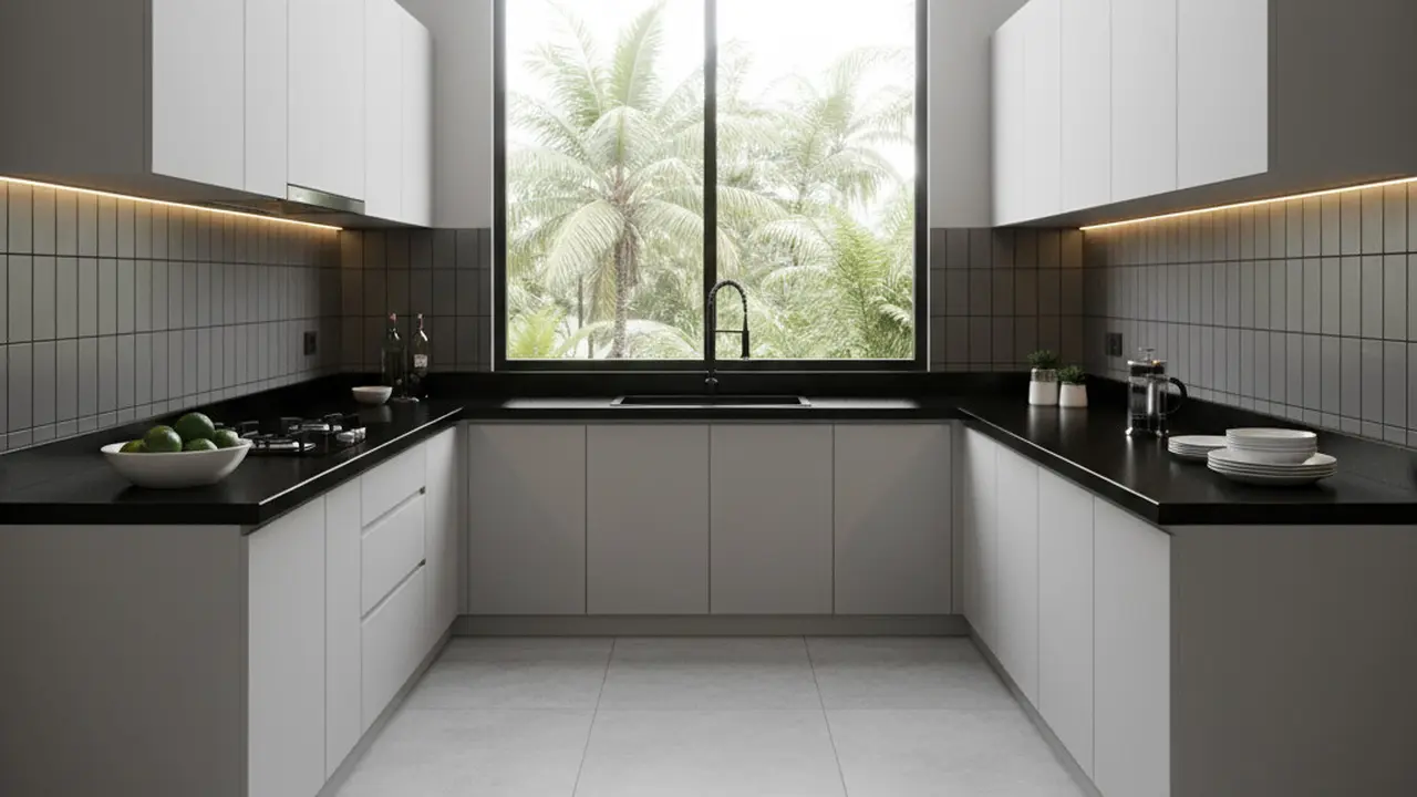 Model Dapur Minimalis Bentuk U