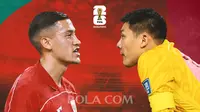 Kualifikasi Piala Dunia 2026 - Timnas Indonesia Vs China - Duel Kapten (Bola.com/Adreanus Titus)