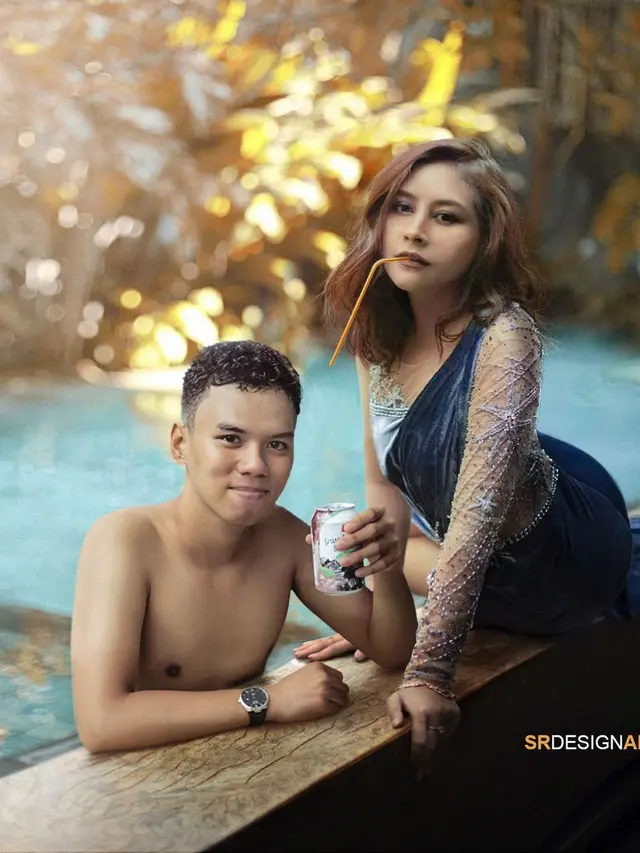 6 Editan Foto Pria Bersama Pesinetron Cewek, Kreatifnya Kocak