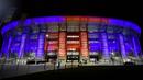 Puskas Arena di Budapest, Hungaria, akan menjadi stadion penyelenggara Piala Eropa 2020. (AFP/Attila Kisbenedek)