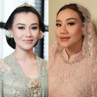 Intip di sini beberapa potret beda pesona Aaliyah Massaid yang manglingi dalam nuansa makeup yang soft di prosesi Pengajian dan Dulangan.