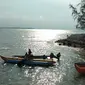 Pemandangan eksotik di salah satu pulau di perbatasan Indonesia -singapura yang terancam hilang. Foto: liputan6.com/ajang Nurdin.