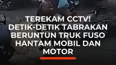 Kecelakaan beruntun yang melibatkan truk Fuso, sejumlah sepeda motor, dan minibus terjadi di Jalan Pramuka, tepat di depan Sekolah Baitul Jannah, Kecamatan Kemiling, Kota Bandar Lampung, Selasa pagi (22/9/2026). Kecelakaan tersebut diduga terjadi setelah truk Fuso mengalami rem blong. Namun, pol...