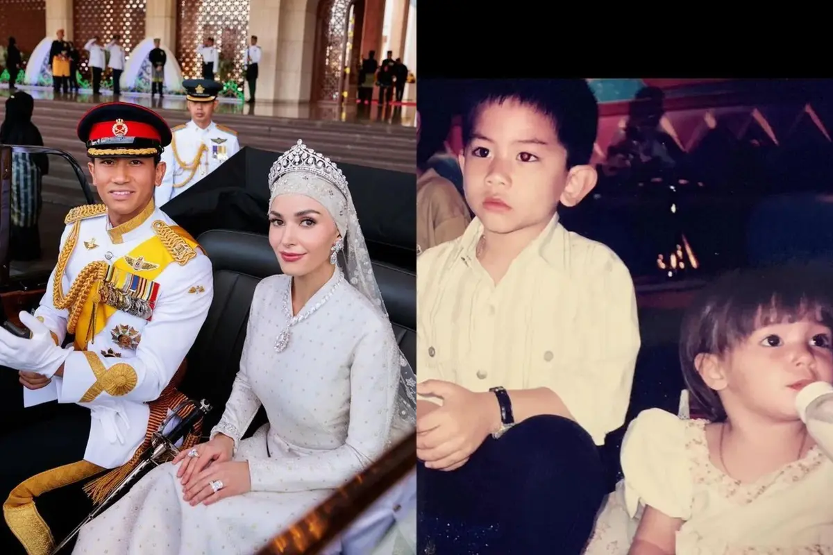 Gaya Salting Anisha Rosnah Kenakan Dress Putih yang Dipuji Pangeran Mateen, Dari Teman Masa Kecil Jadi Suami Istri