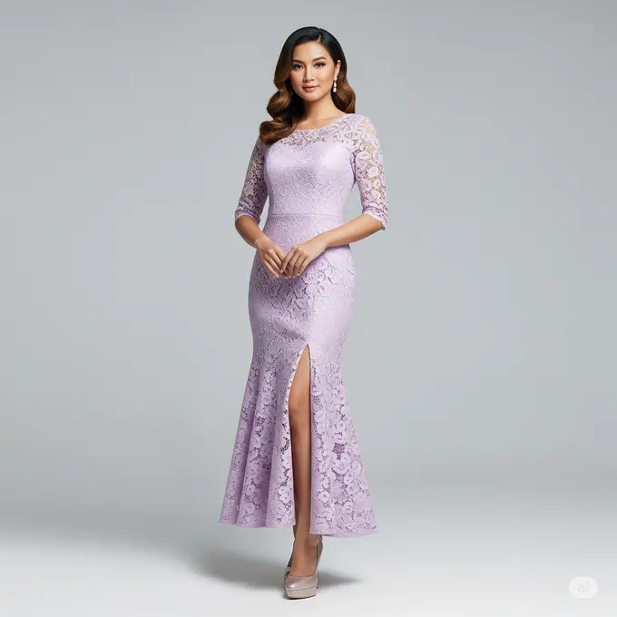 Inspirasi Dress Brokat Duyung Panjang Non Hijab untuk Berbagai Acara.