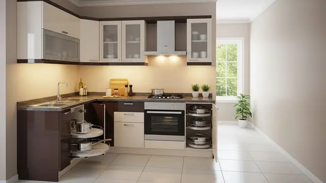 Ide Tata Letak Kitchen Set L-Shape untuk Dapur Kecil/ Ilustrasi AI
