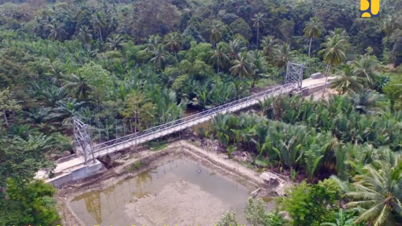 Proyek Jembatan Gantung di Indonesia. Dok Kementerian PUPR