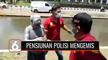 Usai terjaring razia, pensiunan polisi yang menjadi manusia silver dan mengemis mengungkapkan penyesalan dan meminta maaf atas tindakannya. Ia terpaksa mengemis karena terdesak kebutuhan ekonomi.