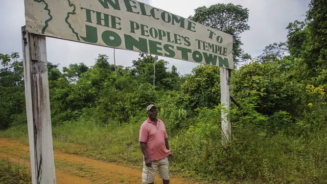 Fitz Duke penyintas bunuh diri massal di Jonestown (1978) Guyana, pada 21 September 2022. (Dok: Patrick FORT / AFP)