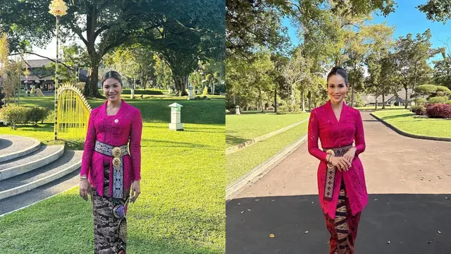 Adu Gaya Franka Makarim dan Loemongga Haoemasan, Istri Menteri yang Modis dalam Kebaya hingga Blazer