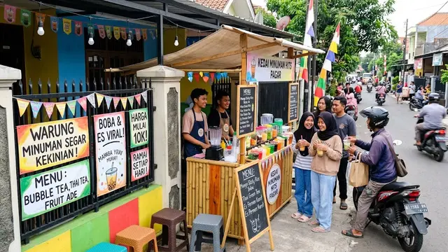 Ide Jualan Memanfaatkan Pagar yang Ramai Pembeli
