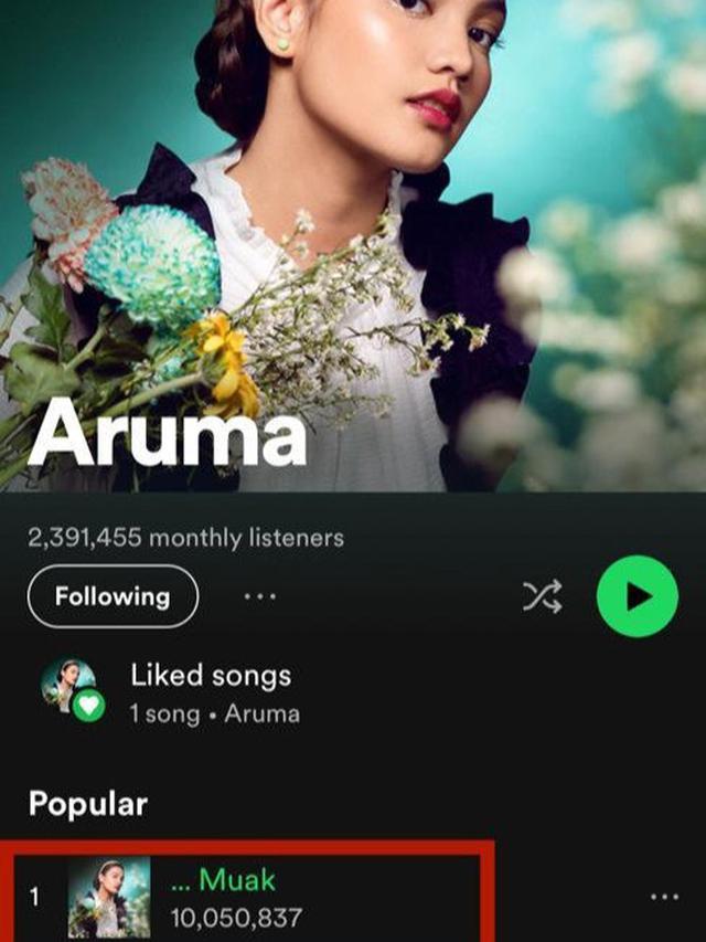 [Fimela] Pencapaian single perdana Aruma