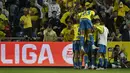 Las Palmas mengunci kemenangan berkat gol Kirian Rodriguez dan Benito Ramirez. (JAVIER SORIANO / AFP)
