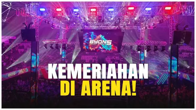 VIDEO: Dari Tribun ke Arena! Suasana Byon Combat Showbiz 5 Super Meriah
