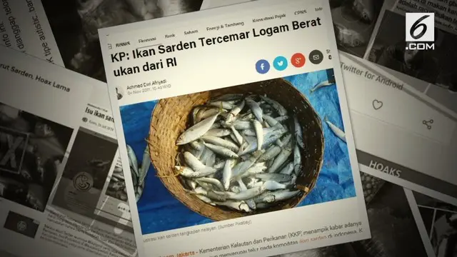 VIDEO: [CEK FAKTA] Telur Ikan Sarden Tercemar Logam Berat?