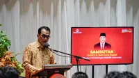 Menteri Perhubungan (Menhub) Budi Karya Sumadi&nbsp;saat memberikan kuliah umum di Institut Teknologi dan Bisnis Ahmad Dahlan, Tangerang, Banten, Minggu (9/10/2022)