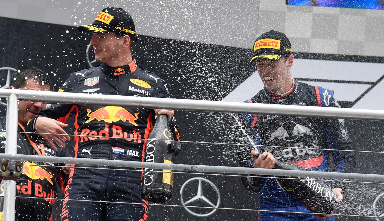Foto Max Verstappen Berjaya Di F1 Gp Jerman 2019 Bola Liputan6 Com