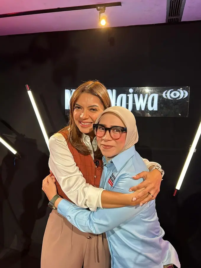 Melly Goeslaw dan Najwa Shihab (Instagram/melly_goeslaw)